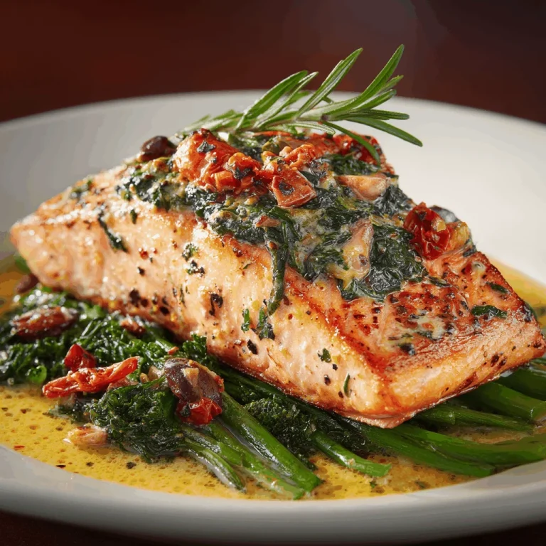 Dive into Flavor: My Tuscan Salmon with Creamy Parmesan Sauce