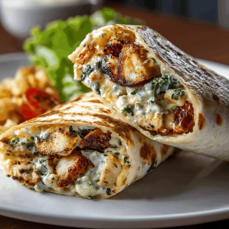 Dive into Deliciousness with Cheesy Garlic Chicken Wraps