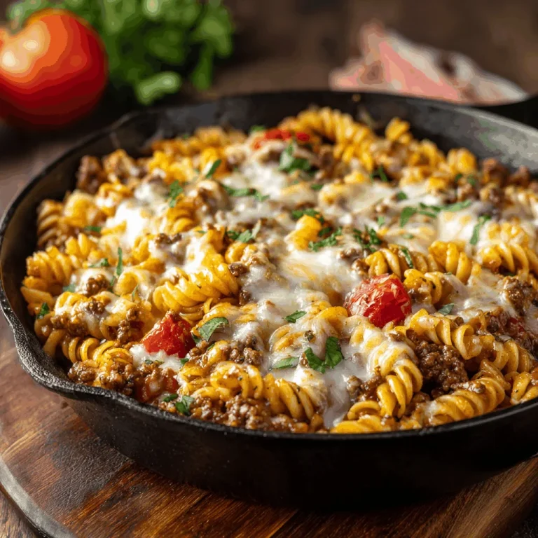 Join Me for a Cheesy Ground Beef Pasta Skillet Adventure