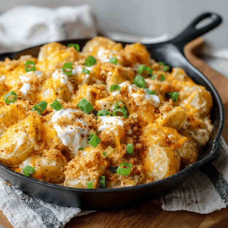 Dive into Cheesy Ranch Potatoes with Smoked Sausage Delight