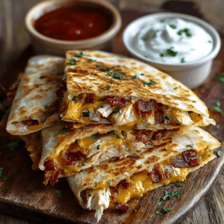 Savor the Flavor: Chicken Bacon Ranch Quesadilla Bliss