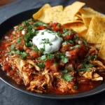 A delicious plate of Whole30 Slow Cooker Salsa Chicken Stuffed Potatoes + More Slow Cooker Recipes
