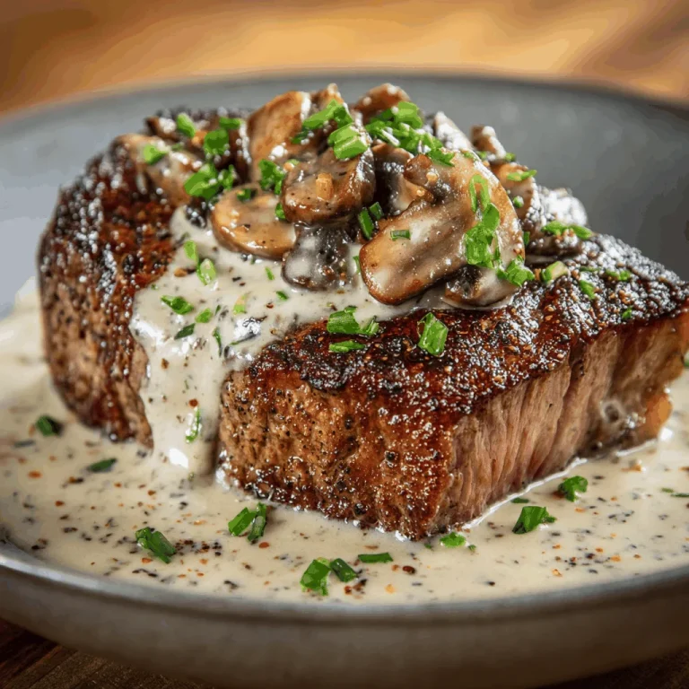 Dive Into Flavor: Steak with Haunted Bourbon Garlic Cream Sauce