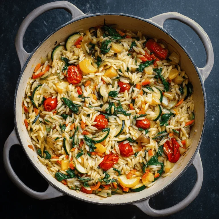 Why This Veggie Orzo is My Go-To for Celebrating Life A delicious plate of Veggie Orzo