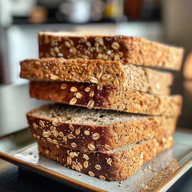 Side view of Honey Whole Wheat Sandwich Bread, highlighting its airy crumb and rich honey glaze.