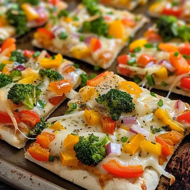 Juicy No Bake Veggie Pizza Bites with colorful vegetables and cream cheese.