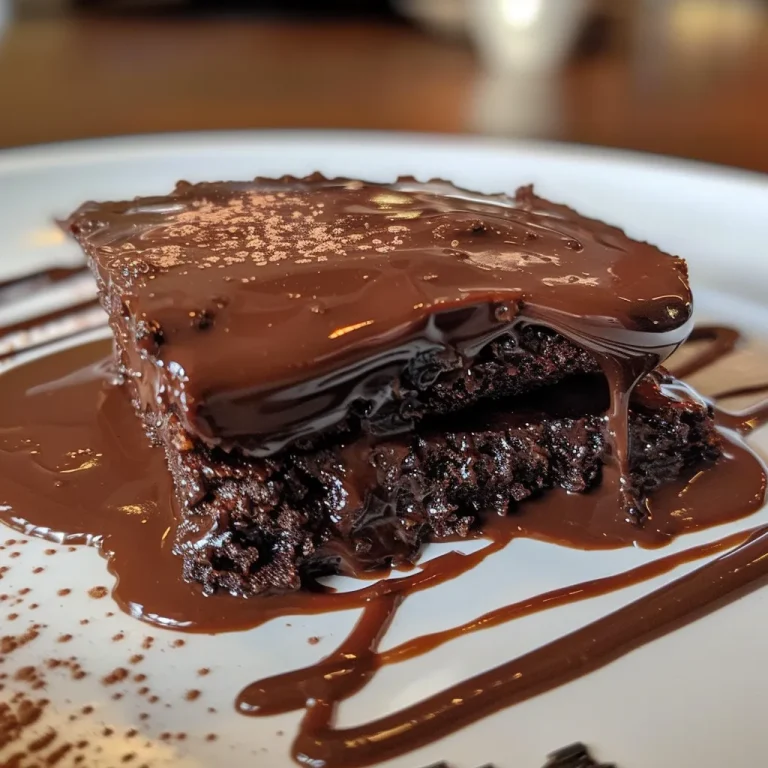 A close-up view of a molten chocolate lava cake with a gooey center.