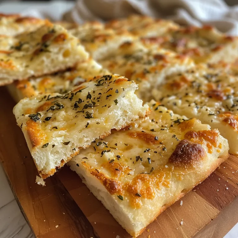 A Slice of Greece: The Irresistible Garlic Bread That Elevates Every Meal Close-up view of a slice of Greek yogurt flour garlic bread with a golden crust.