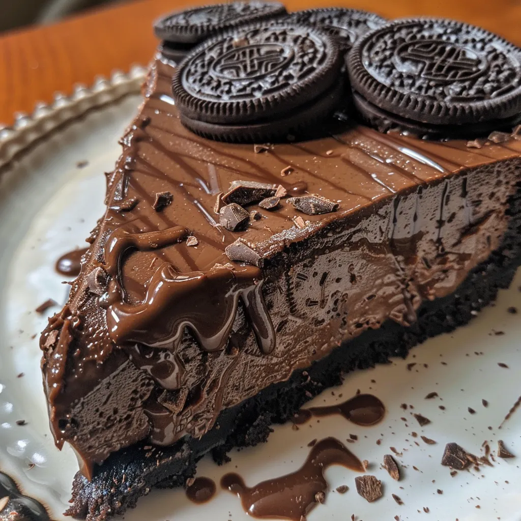 Rich, layered No-Bake Chocolate Tart with a chocolate crust and creamy filling.