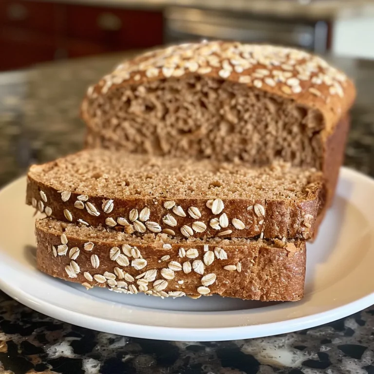 Baking Memories: The Whole Wheat Sandwich Bread That Brings Warmth to Every Meal A close-up side view of freshly baked whole wheat sandwich bread with a golden-brown crust.
