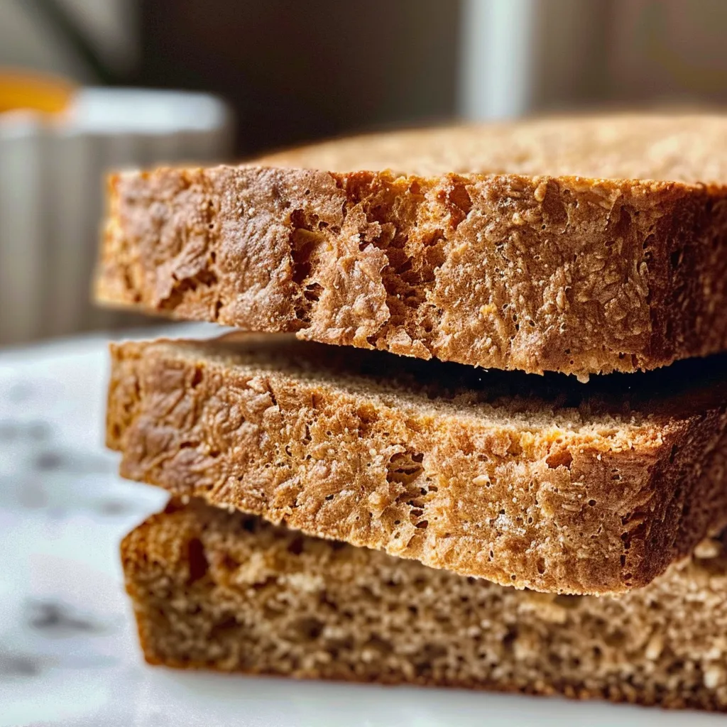 Detailed shot of crusty whole wheat sourdough bread showcasing its texture.