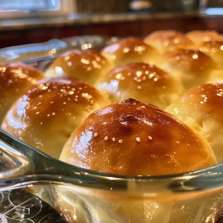 Close-up side view of freshly baked yogurt dinner rolls, golden brown crust.