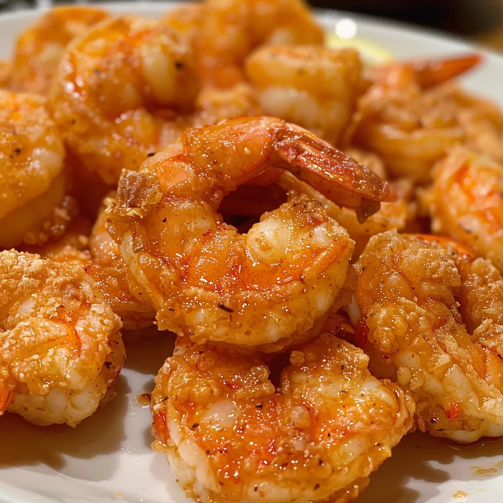 Juicy Bang Bang Shrimp garnished with sauce and served in a bowl.