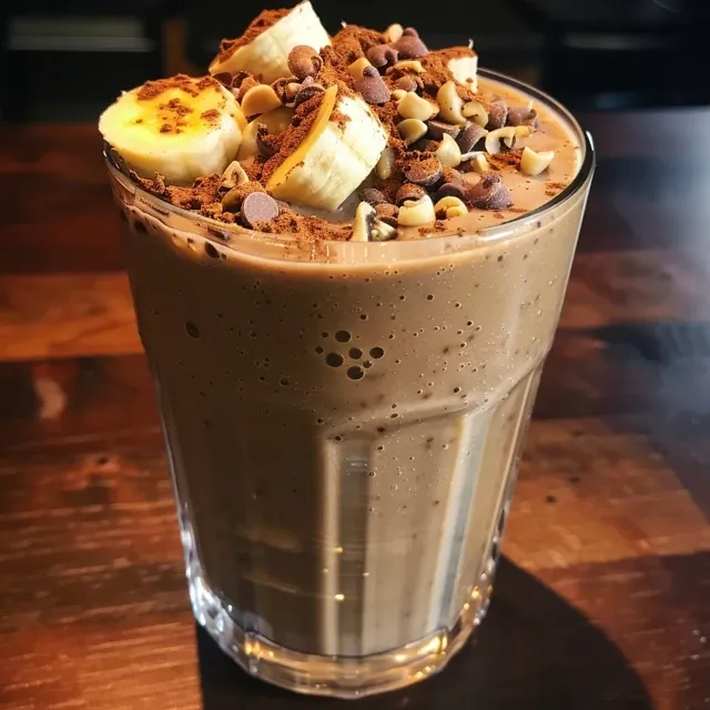 Side view of a vibrant Röda bär & Vaniljprotein Smoothie with fresh berries and a hint of vanilla.