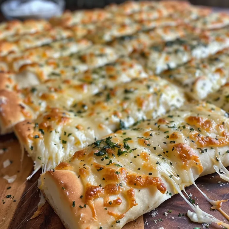 Baking Joy How Cheese Breadsticks Turn Every Gathering into a Celebration Close-up view of golden-brown cheese breadsticks.