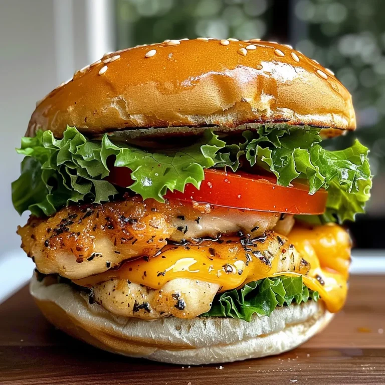 A close-up side view of a juicy mini chicken burger with cheddar cheese, lettuce, and tomato.