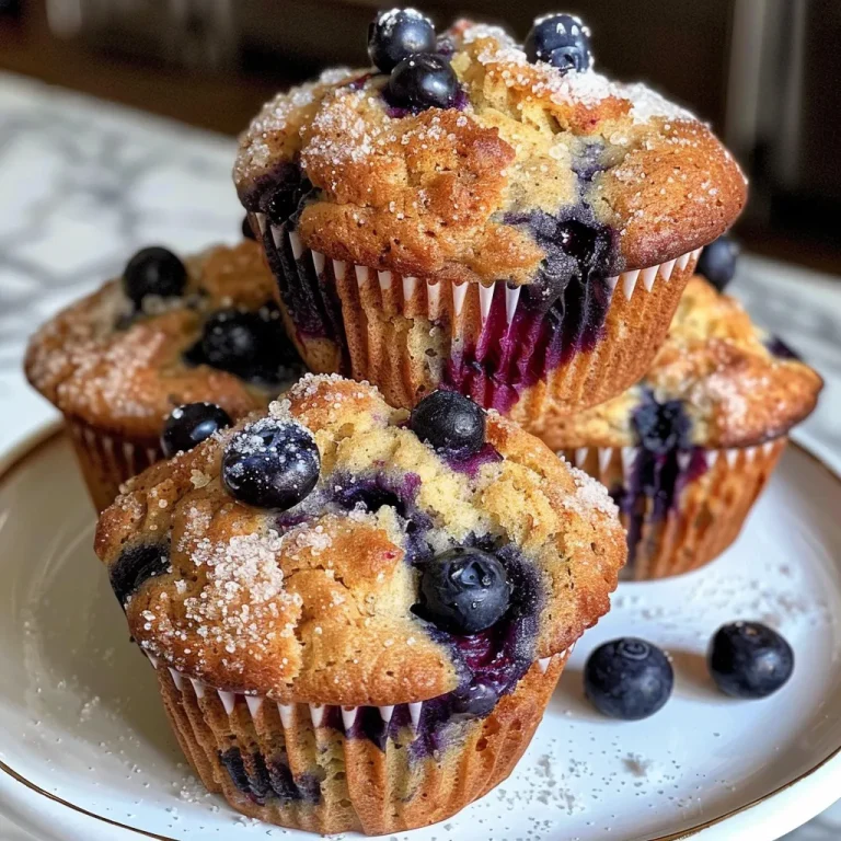 Baking Joy The Big Blueberry Muffins That Make Every Morning Special A close-up side view of a big blueberry muffin, showcasing its golden brown top and plump blueberries.