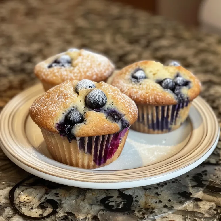 Close-up view of a Blueberry Cream Cheese Muffin showcasing blueberries and cream cheese filling.