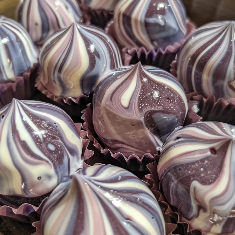 Close-up view of Blueberry Swirl Yogurt Bites on a plate.