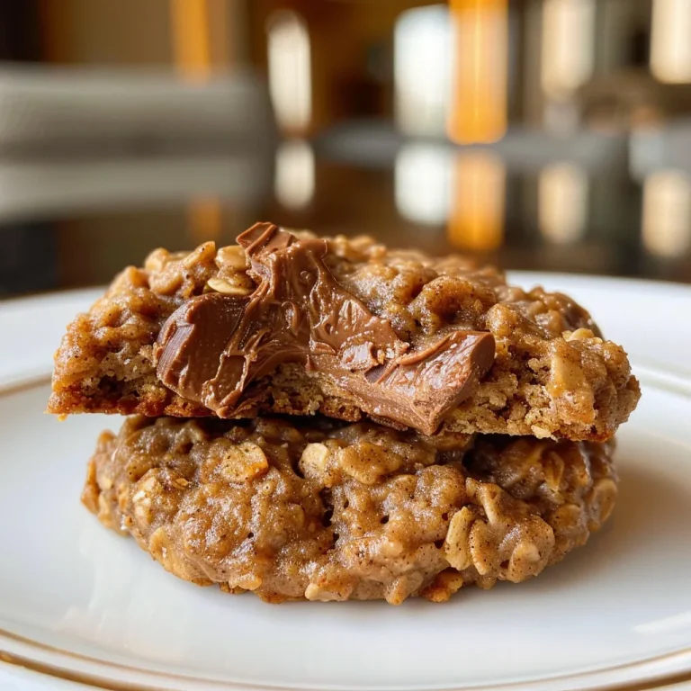 Close-up side view of a healthy oatmeal breakfast cookie with a soft texture.