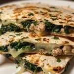 Juicy quesadillas filled with colorful bell peppers and melted cheese.