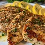 ['Juicy Air Fryer Lemon Herb Turkey Cutlets garnished with fresh parsley.', 'Close-up view of tender turkey cutlets with a lemon herb seasoning.', 'Juicy turkey cutlets marinated in lemon and herbs, plated elegantly.', 'Seasoned turkey cutlets with lemon zest and herbs, served on a white plate.']