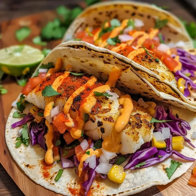 ['Close-up of juicy cod fish tacos served on a plate with colorful toppings.', 'Side view of delicious cod fish tacos showcasing vibrant vegetables and sauces.', 'Detailed shot of cod fish tacos with shredded cabbage and cilantro garnish.', 'Tasty cod fish tacos arranged neatly, highlighting fresh ingredients and sauces.']