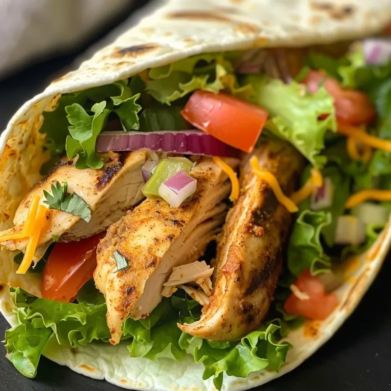 ['Close-up view of a grilled chicken wrap filled with lettuce, tomato, onion, cheese, and chipotle mayo.', 'Side view of a juicy grilled chicken wrap showcasing colorful ingredients like shredded lettuce and diced tomatoes.', 'Detailed photo of a grilled chicken wrap, highlighting the layers of chicken, cheese, and vegetables with a creamy sauce.', 'Appetizing close-up of a wrapped grilled chicken sandwich ready to be enjoyed, featuring vibrant toppings.']