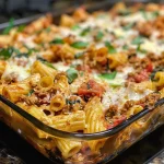 ['Close-up of a savory ground turkey pasta dish, featuring tender pasta mixed with juicy turkey and herbs.', 'Side view of delicious ground turkey pasta, showcasing a rich sauce and garnished with fresh herbs.', 'Appetizing ground turkey pasta dish in vibrant colors, with visible chunks of turkey intertwined with pasta.', 'Inviting plate of ground turkey pasta, highlighting the texture of the turkey and the sheen of the sauce.']