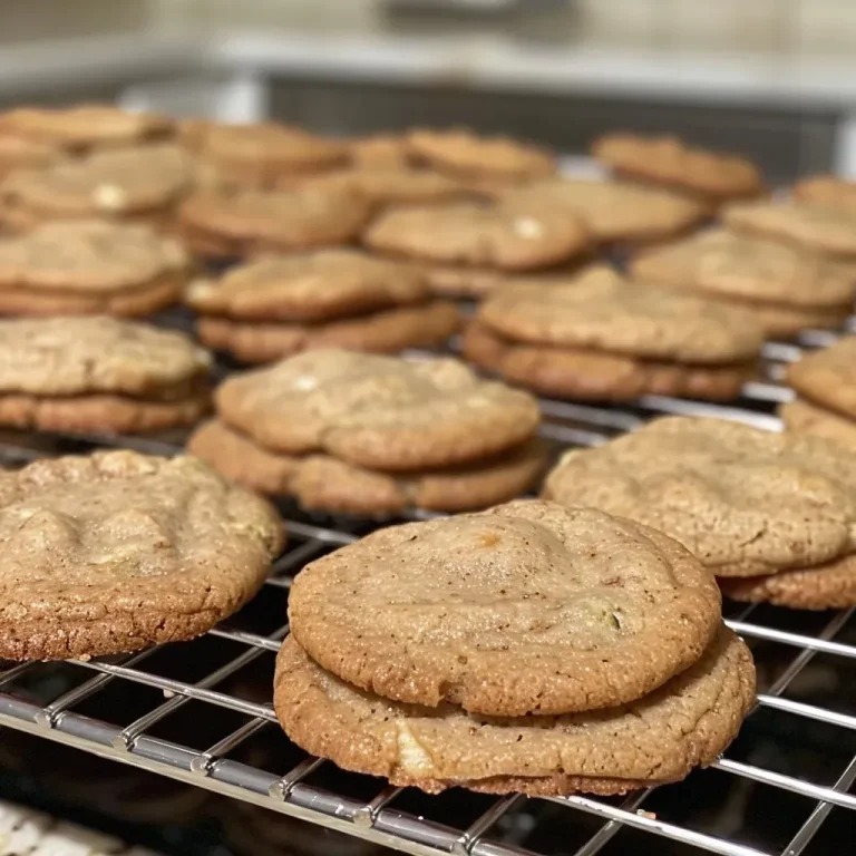 ['Close-up of freshly baked cardamom cookies on a rustic wooden surface.', 'Side view of golden-brown cardamom cookies arranged on a plate.', 'Juicy, delicious cardamom cookies with a soft texture displayed on a table.', 'Freshly baked cardamom cookies showcasing the distinct spices and ingredients.']