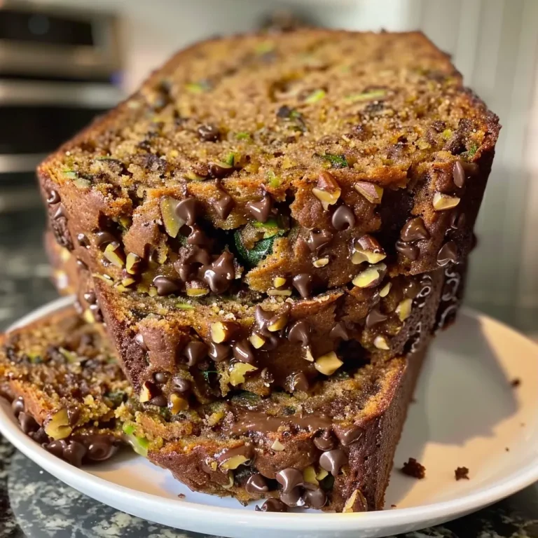 ['Close-up view of moist gluten-free zucchini bread with chocolate chips and walnuts.', 'Side view of freshly baked gluten-free zucchini bread, showcasing its texture and ingredients.', 'Slice of gluten-free zucchini bread featuring dark chocolate chips and a sprinkle of nuts.', 'Deliciously baked zucchini bread cut to reveal its tender crumb and rich toppings.']