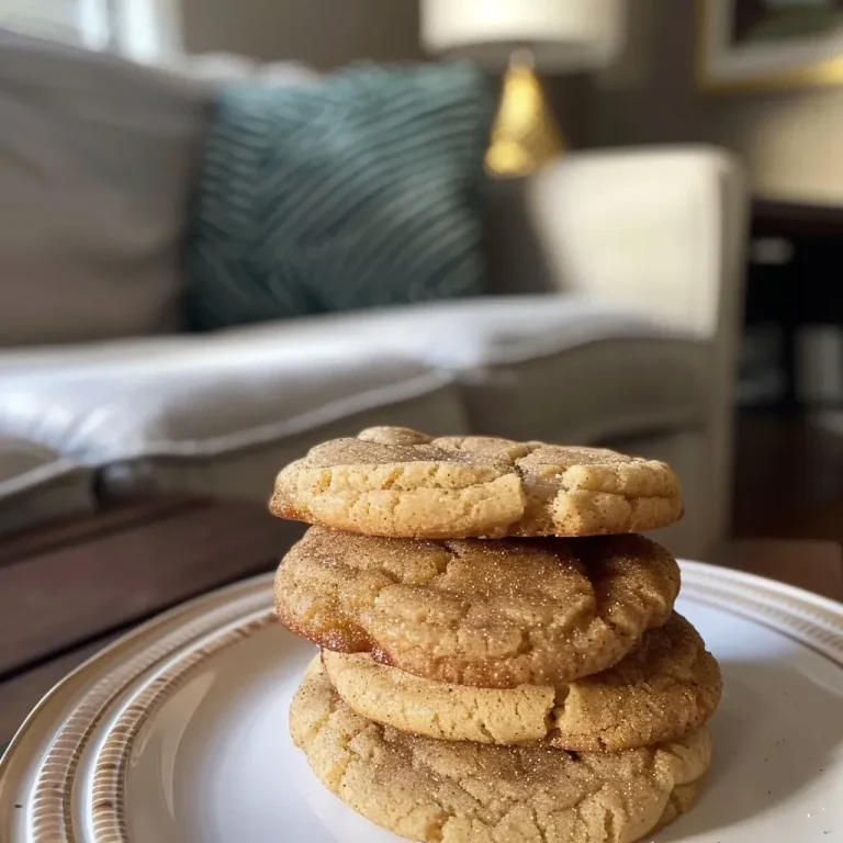 Baking Bliss: Apple Butter Snickerdoodle Cookies That Warm the Heart Close-up view of golden-brown Apple Butter Snickerdoodle Cookies with a soft, chewy texture.