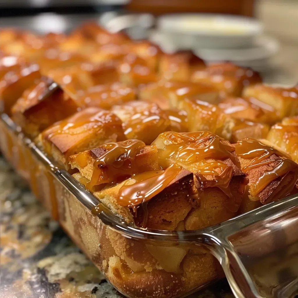 Side view of a golden-brown pull-apart bread with apple pieces and chai spices peeking through.