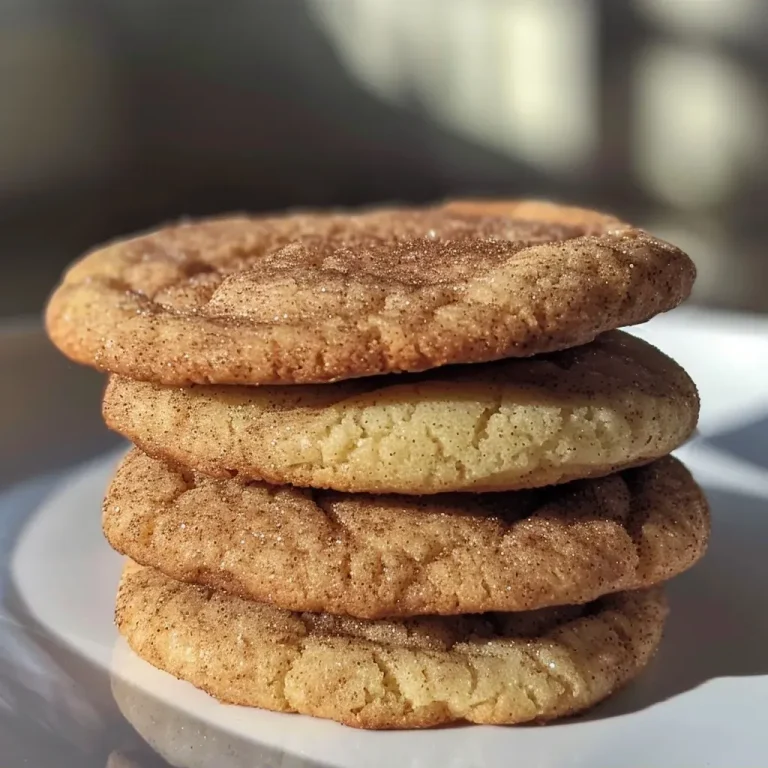 Spiced Bliss: The Chai Snickerdoodles That Will Warm Your Heart A close-up side view of freshly baked Chai Snickerdoodles on a plate.