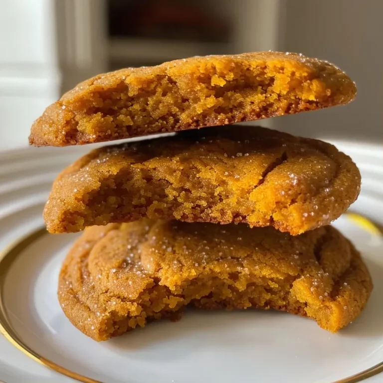 The Heartwarming Aroma of Classic Soft Pumpkin Cookies That Brighten Every Gathering Close-up side view of soft pumpkin cookies with a golden-brown exterior.