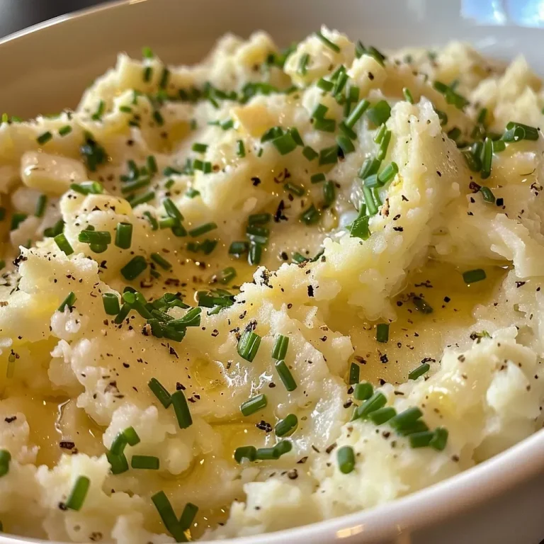 Why Garlic Mashed Potatoes Are the Heart of My Family Gatherings Close-up side view of creamy garlic mashed potatoes in a bowl.