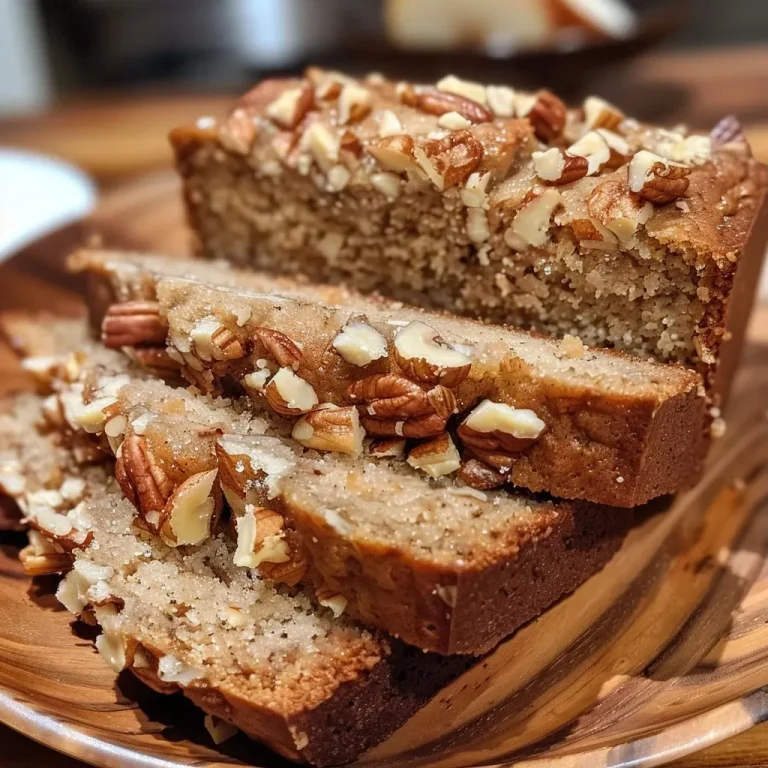 Baking Bliss: The Ginger Pear Bread That Turns Ordinary Days into Festive Moments Close-up side view of a loaf of ginger pear bread with a golden brown crust.