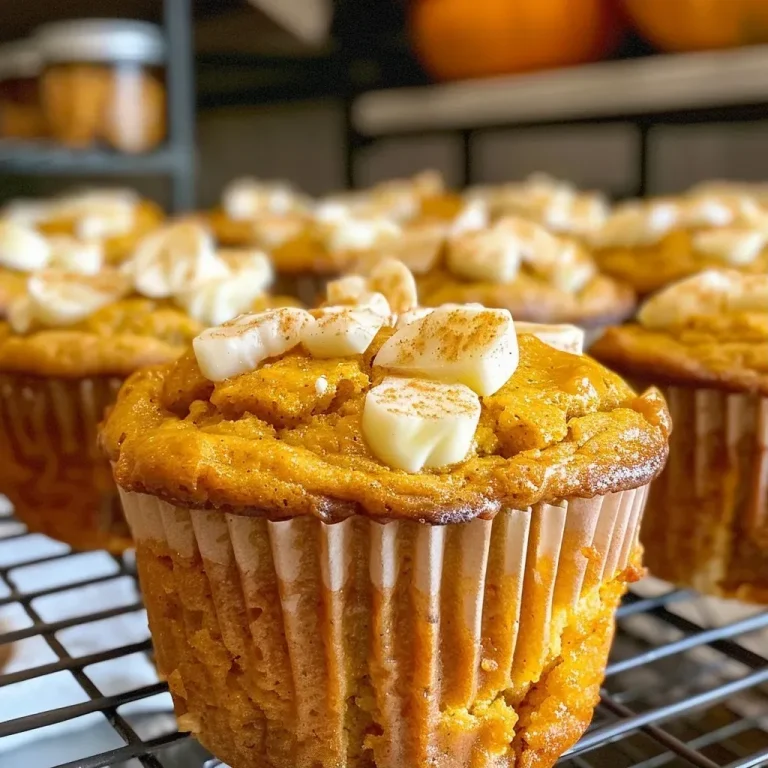 Harvesting Joy: The High-Protein Cottage Cheese Pumpkin Muffins That Celebrate Every Bite Close-up of golden-brown pumpkin muffins with a moist texture.