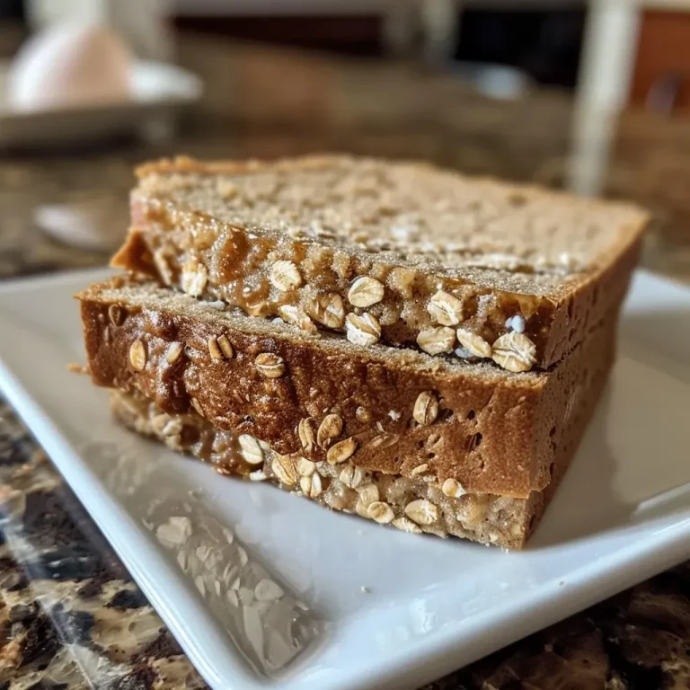 Wholesome Mornings: Crafting My Family’s Favorite White Honey Oat Protein Bread Close-up of a slice of white honey oat protein bread with a golden crust.