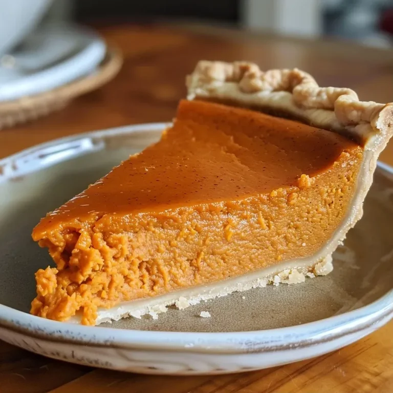 Gather ‘Round: The Sweet Potato Pie That Wraps You in Warmth Close-up view of a slice of homemade sweet potato pie with a flaky crust.