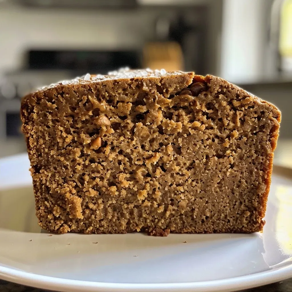 Juicy Protein Gingerbread Loaf displayed on a wooden board, highlighting its appetizing surface.