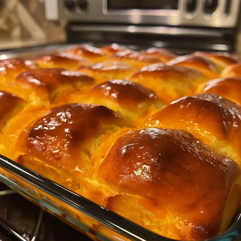 Close-up side view of golden Pumpkin Dinner Rolls with a soft texture and visible pepitas.