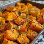 Juicy roasted butternut squash wedges arranged on a plate.