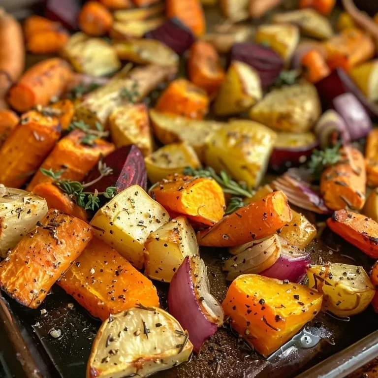 Harvesting Flavor: How Roasted Root Vegetables Warm the Heart and Home Close-up side view of vibrant roasted root vegetables, including carrots, parsnips, beets, and sweet potato.