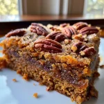 Close-up side view of warm Spiced Pumpkin Pecan Sticky Buns, showcasing gooey caramel topping and pecans.