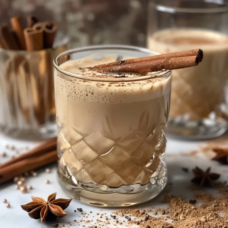 A Cozy Cup: Unveiling the Magic of Vanilla Chai Spice Mocktail Close-up of a Vanilla Chai Spice Mocktail in a glass with ice, garnished with a cinnamon stick.