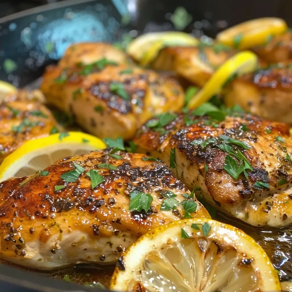 Easy Lemon Garlic Chicken Skillet