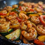 Easy Shrimp Vegetable Skillet