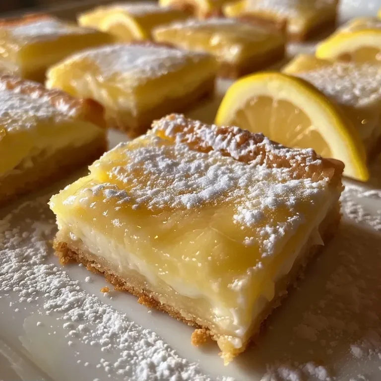 Sunshine on a Plate: The Greek Yogurt Lemon Bars That Brighten Any Table Greek Yogurt Lemon Bars