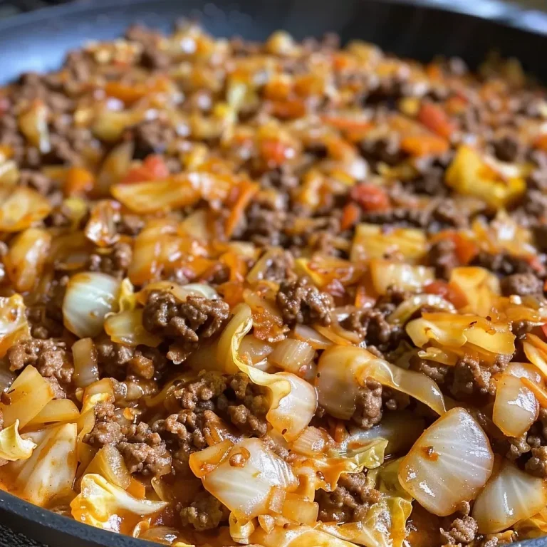 One-Pan Wonder: Uniting Flavors in My Ground Beef and Cabbage Skillet Ground Beef and Cabbage Skillet: Delicious One-Pan Dinner Recipe for Easy Meals